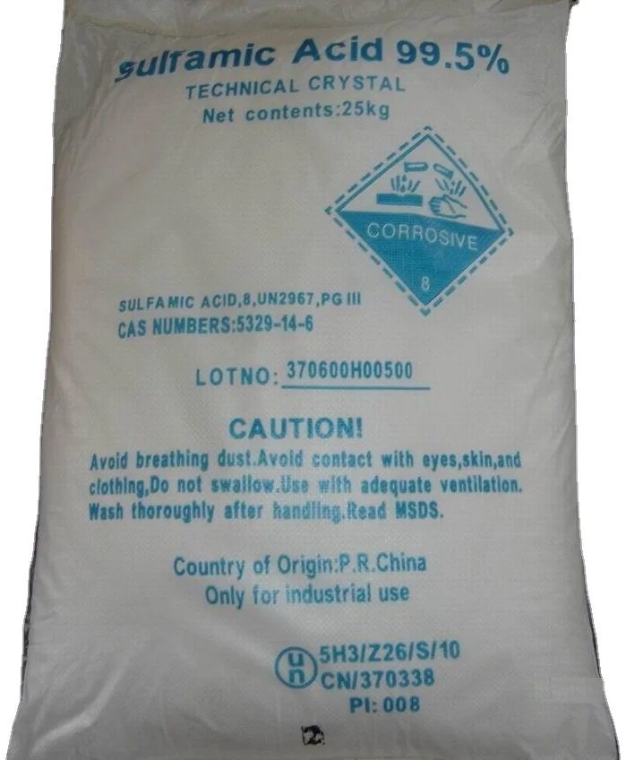 China manufacturer sulphamic acid industrial grade 99.8% sulfamic acid price h3no3s CAS 5329-14-6
