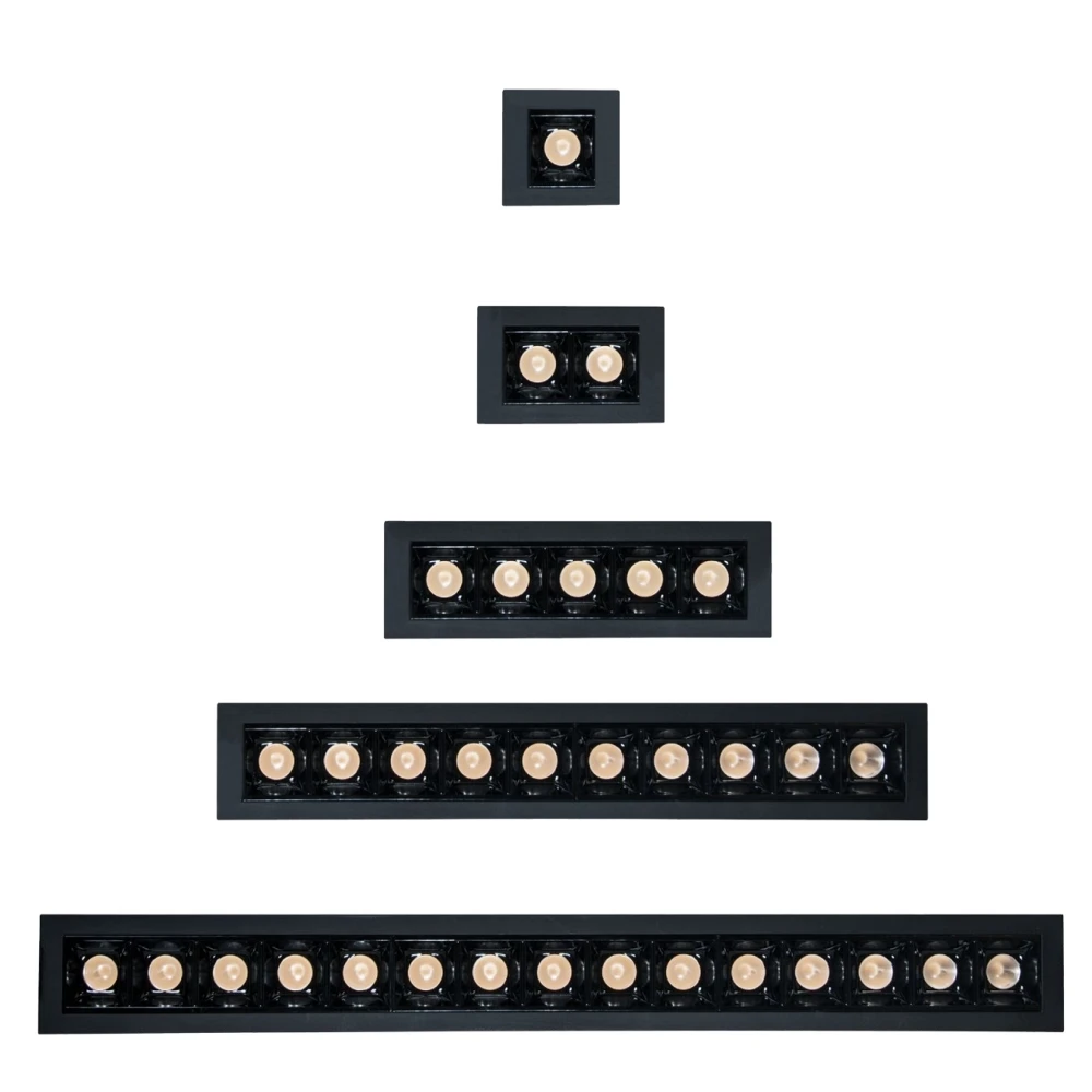 Linear LED recessed square downlight Linear laser blade Down Light 3030 1*2w 2*2w 3*2w 4*2W 5*2W 9*2W 10*2W 15*2W