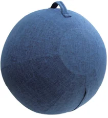 65cm Exercise Fitness Yoga Gym Ball with Cover Sitting Ball Chair with Handle