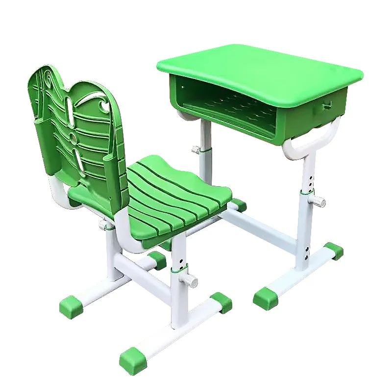 student table kids hot sale school furniture high quality wood desk with chair plastic