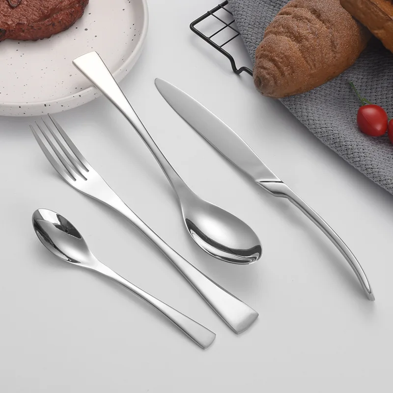 Top Quality Stainless Steel Metal Dinner Table Forks Spoon Knife Stainless Steel Cutlery Set