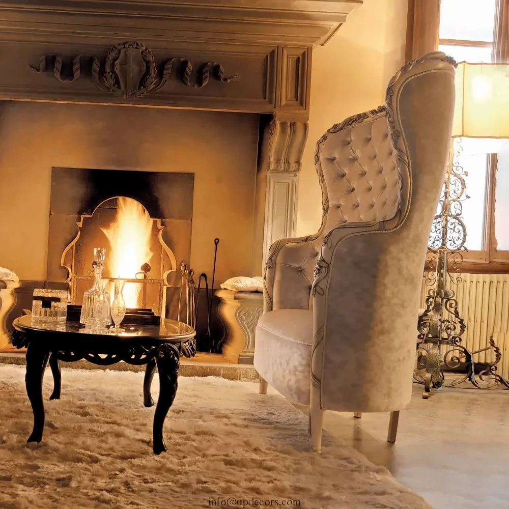 2021 most popular living room furniture high end bespoke furniture Italian High Backed Sofa Classic Sofa Chair Single Sofa Chair