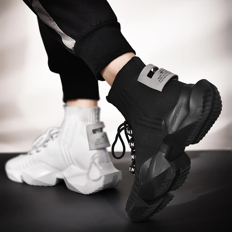 
Wholesale in Stock breathable high Mesh mens trainers sneakers for Men fashionable Sports Casual Athletic Running Shoes sneakers 
