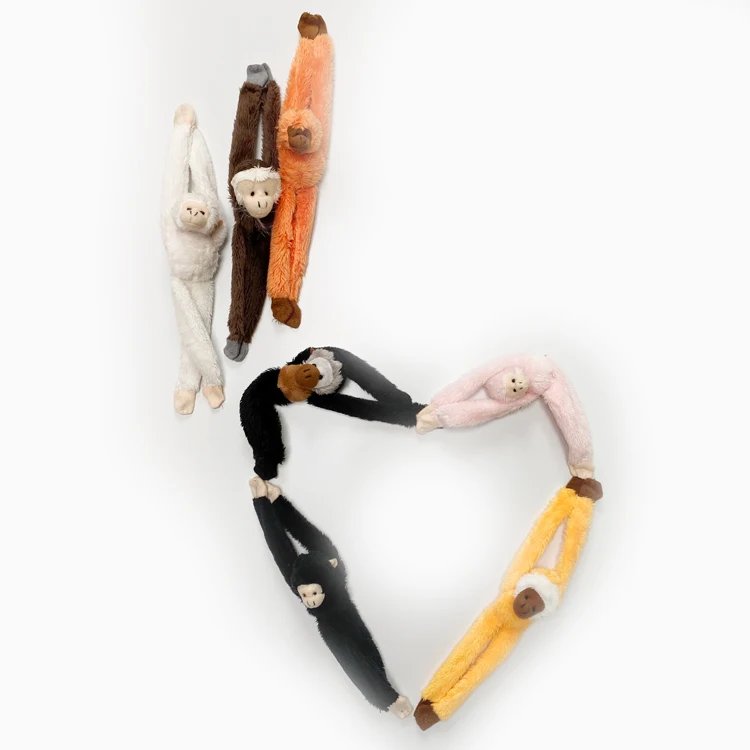 animal stuffed toy long tail soft long arms and legs magnet rhesus monkey refrigerator magnets plush fridge magnet monkey