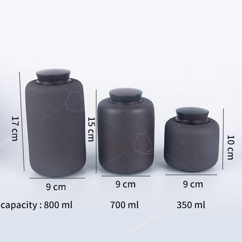 Coral Pet Animal Urna Wood Lid Vintage White Ceramic Urns For Pets Cremation Ashes Keepsake Large Tin Pet Urns