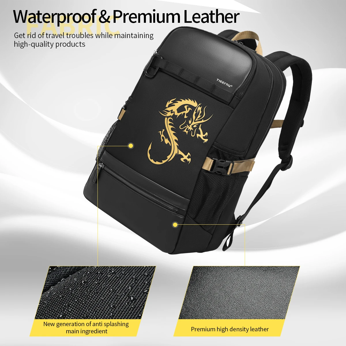 Tigernu T-B9029 black backpack men light Laptop Bags high quality school backpack fashion backpack bag