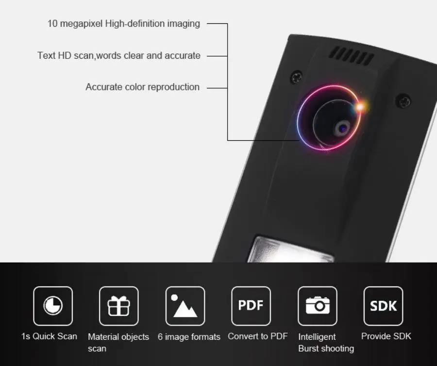 Wholesale of High Cost-Effective Portable High Speed Document Scanner 10 million pixels A4 scanner for documents