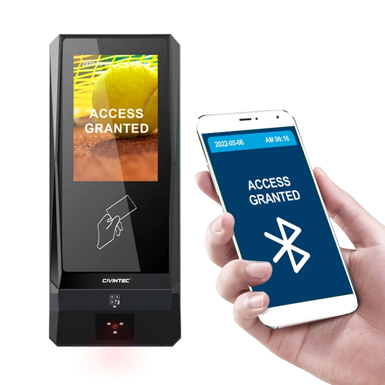 CT9 All-in-One Reader Logger Turnstile Access Control Qr Code Visitor Management With Display