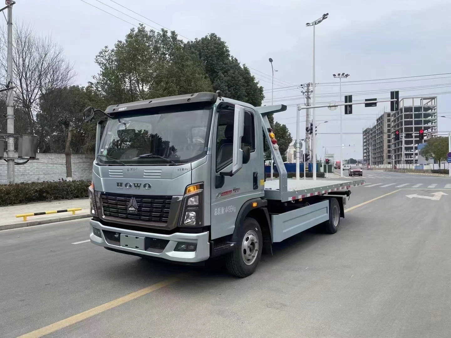 Китай новый автомобиль специального назначения 4*2 сломанный прицеп бортовой эвакуационный грузовик