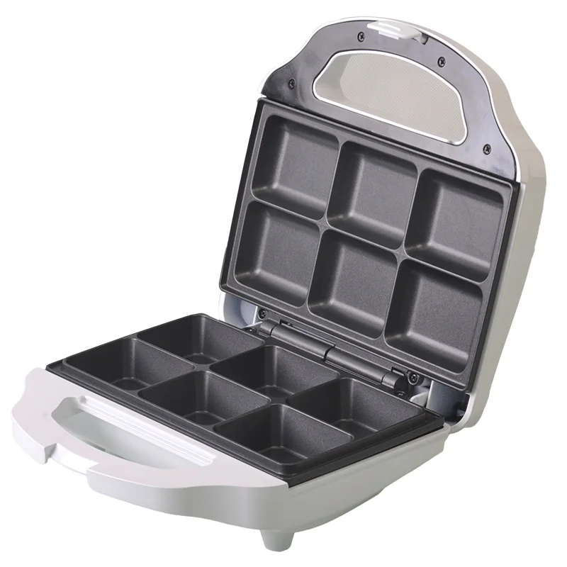 6pcs multi-functional brownies cake donut machine non stick waffle brownie maker
