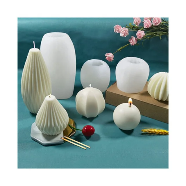 Силиконовая форма DLW031 для свечей геометрическая силиконовая самостоятельного изготовления из пчелиного воска мини-мыло лосьон воск ванны