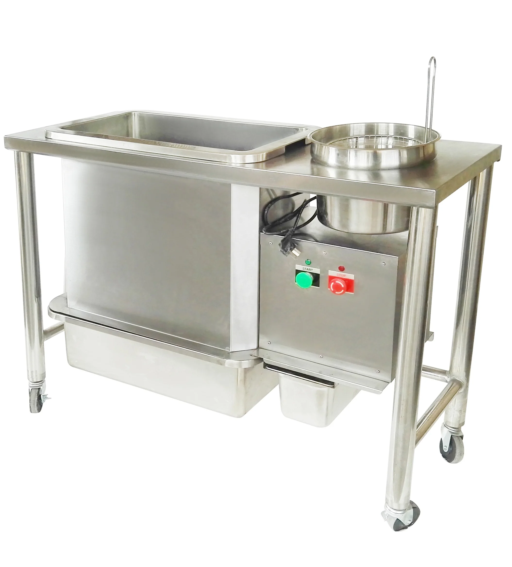 kfc equipment electric breading table, automatic electric powder wrapping chicken breading table