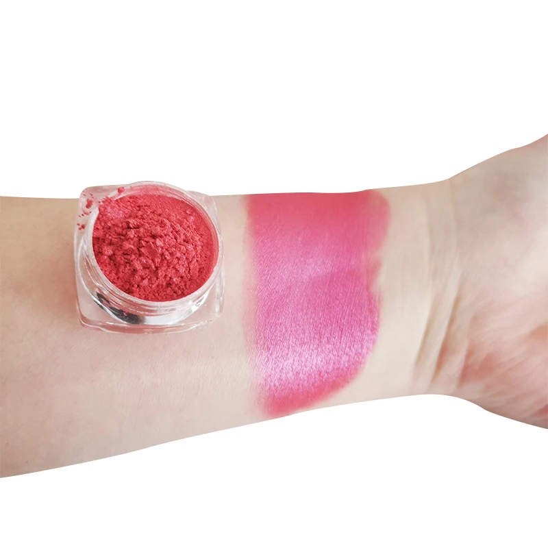 Colorful Pearl Pigment Eye Shadow Powder Scarlet Mica Pigment Powder for Auto Paint Plastic Coating