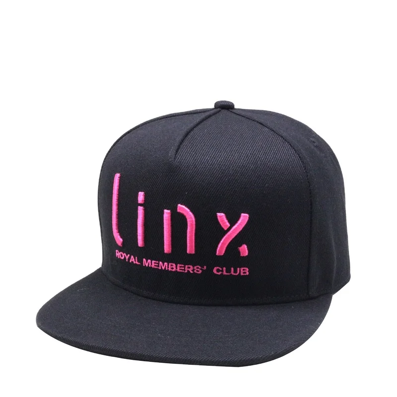 Factory Promotional High Quality Wholesale Customized 3D Embroidered Sticker Snapback Cap Hat