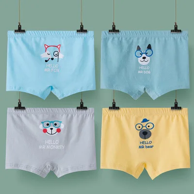 
Hotsale 4-12 Years Cute Printing High Quality Pure Cotton Boy Kids Underwear 