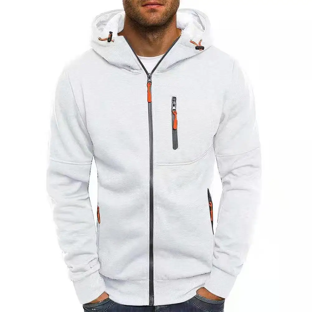 hot sell Heavyweight Embroidery jacket custom zipper hoodies Sweatshirt for men