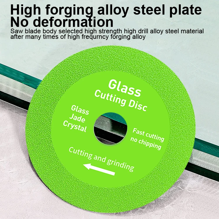 Glass Cutting saw blade, 4inch Ultra Thin Diamond Saw Blade Wheel for Angle Grinder Tiles Marble Glass Cutting Processing