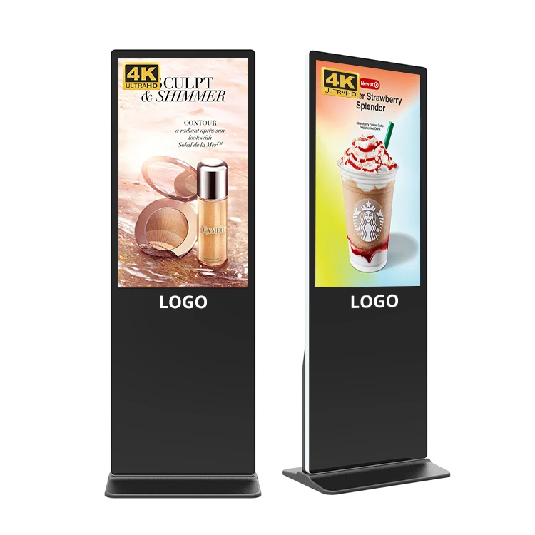 43/49/55/65/75/86/100 inch indoor/outdoor 4k touch screen led/lcd panel display android totem advertising digital signage kiosk