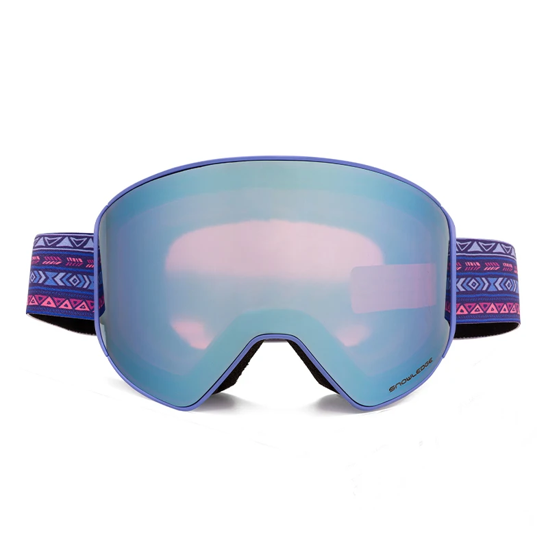 Snowledge 197C low MOQ ski goggles anti fog polarized photochromic magnetic ski goggles wholesale snow goggles manufacture