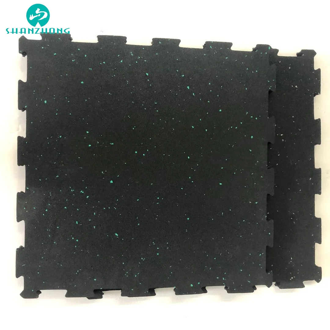 Durable Self-interlocked rubber pavor tiles gym floor carpet recycled Rubber mats