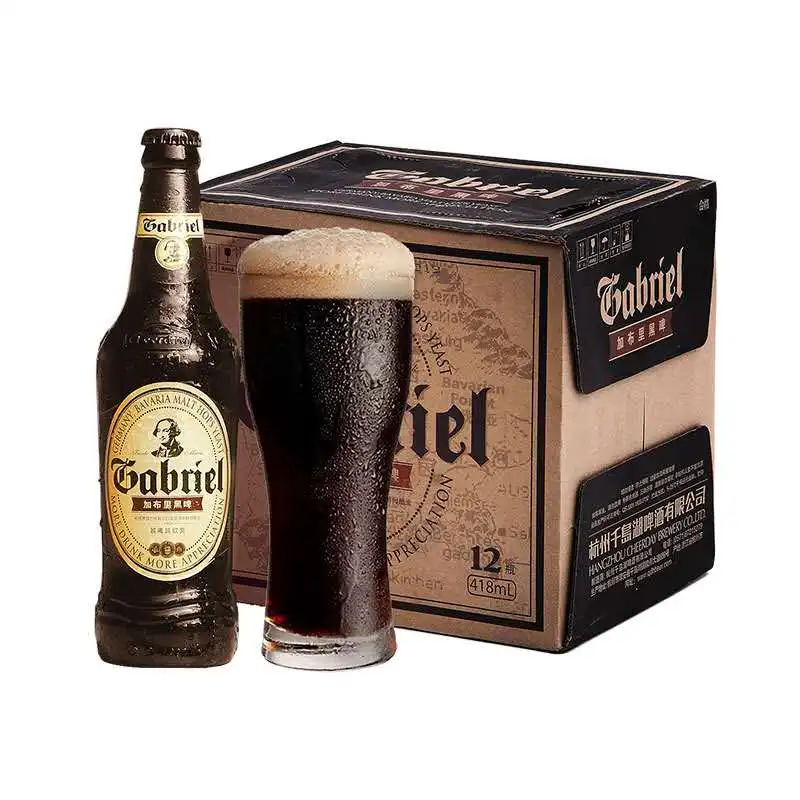 Cheerday Brand  4.3%vol 418ml 1*12 Bottle  Black  Beer can  Alcoholic beer