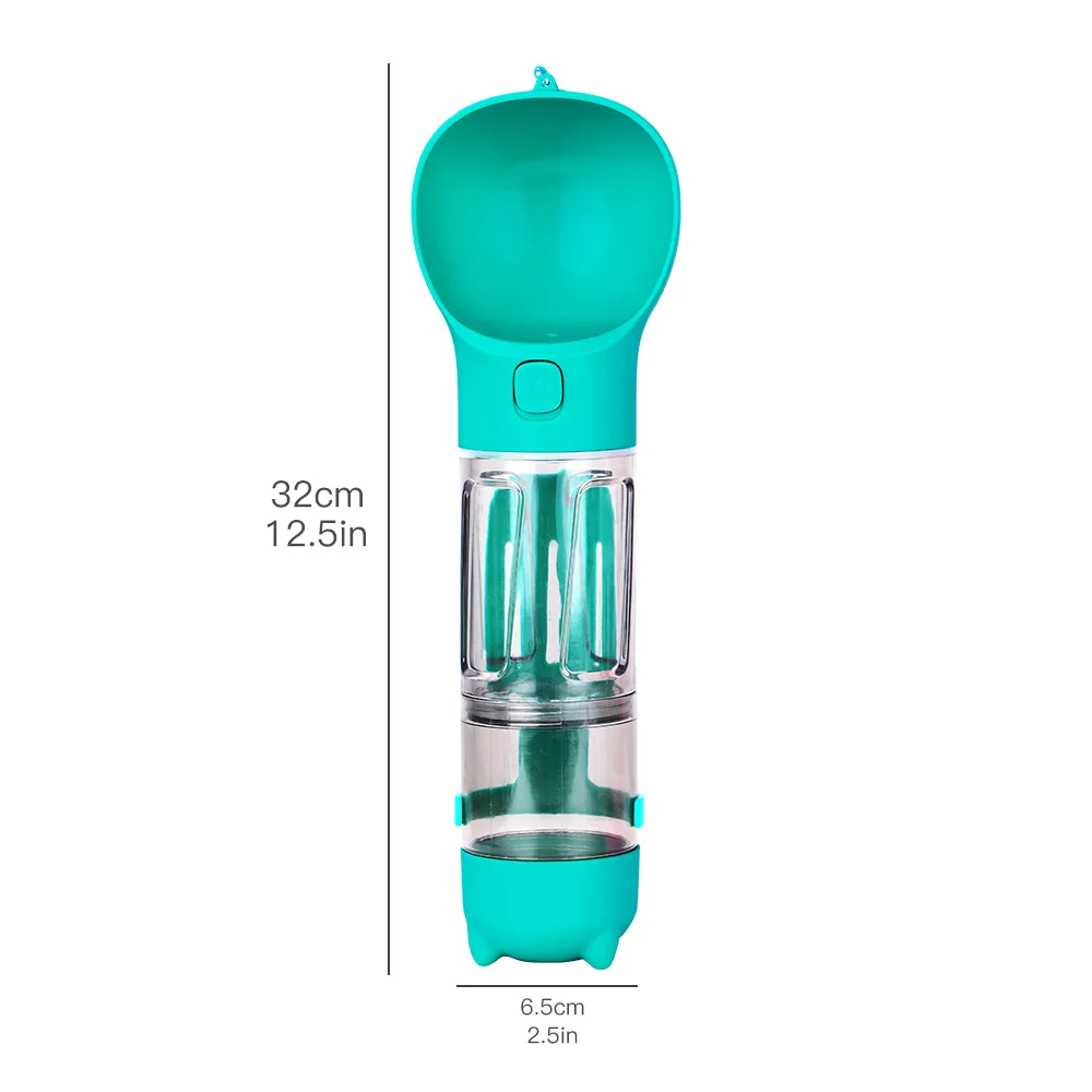Multifunctional Outdoor Walk 4 in 1 Dog Bottle Cat Water Drinking Feeder Wholesale Travel Portable Water Bottle