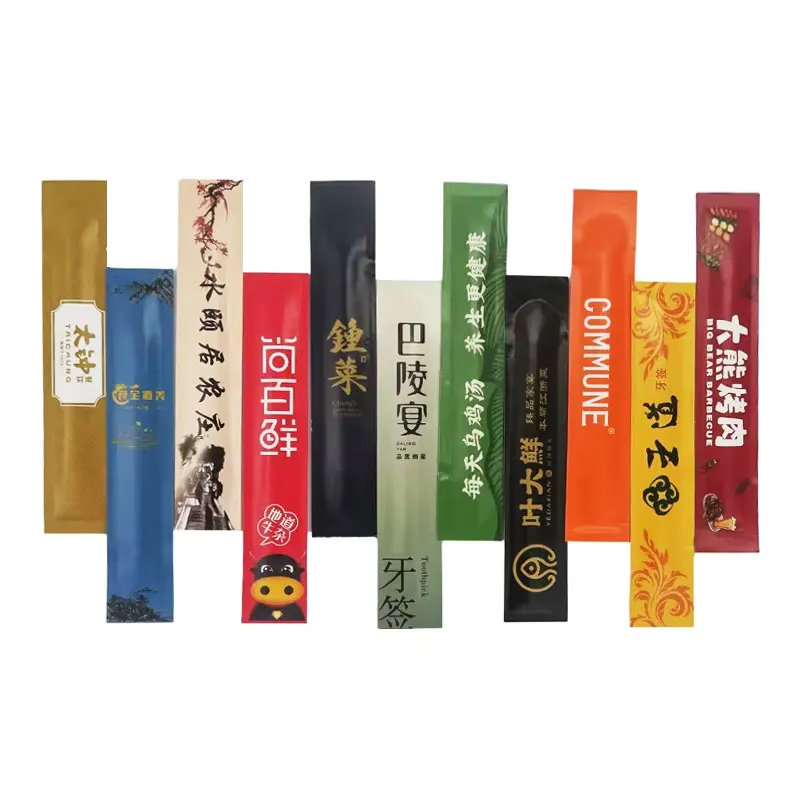 Individual packed toothpick disposable custom hotel restaurant toothpick supplies short wooden bamboo toothpicks manufacturer