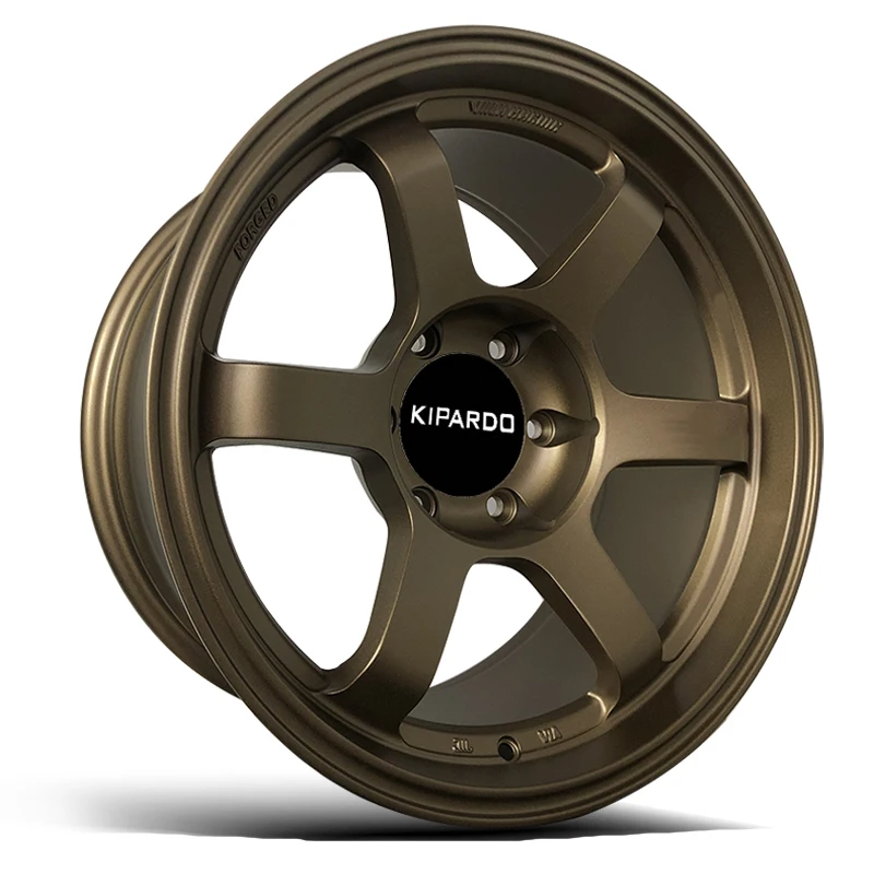 KIPARDO 18 inch 18x9j  6x139.7 brown color machine face alloy wheel rims