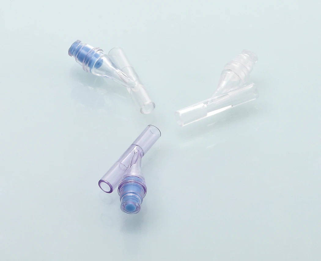 High quality  disposable medical  transfusion joint needleless and needle free connector positive pressure connector