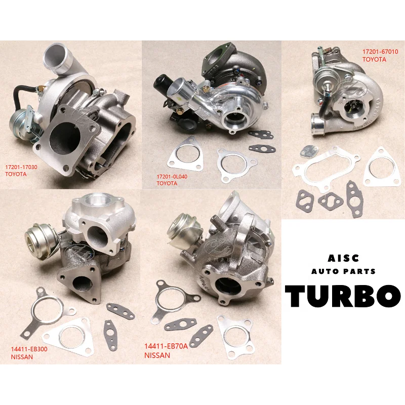 AISC Auto Parts 17201-17030 1720117030 TurbochargerTurbo For Toyota Land Cruise HDJ80 Engine 1HD