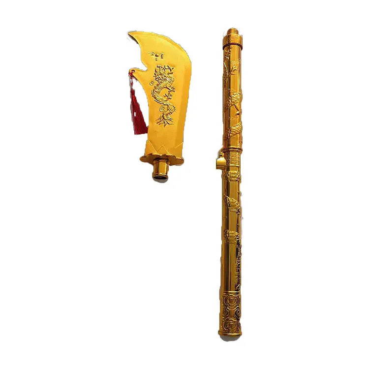 Выдвижная и красочная Съемная головка ножа Гуань Гонг дао реквизит для детских игр