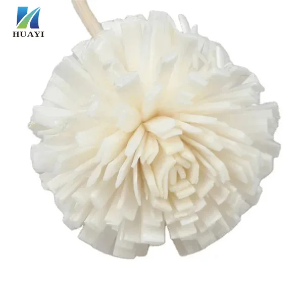 huayi factory Mixed Reed Diffuser Sticks Assorted Stemmed Sola Wood Flowers White Floral Diffuser  with Cotton Rope