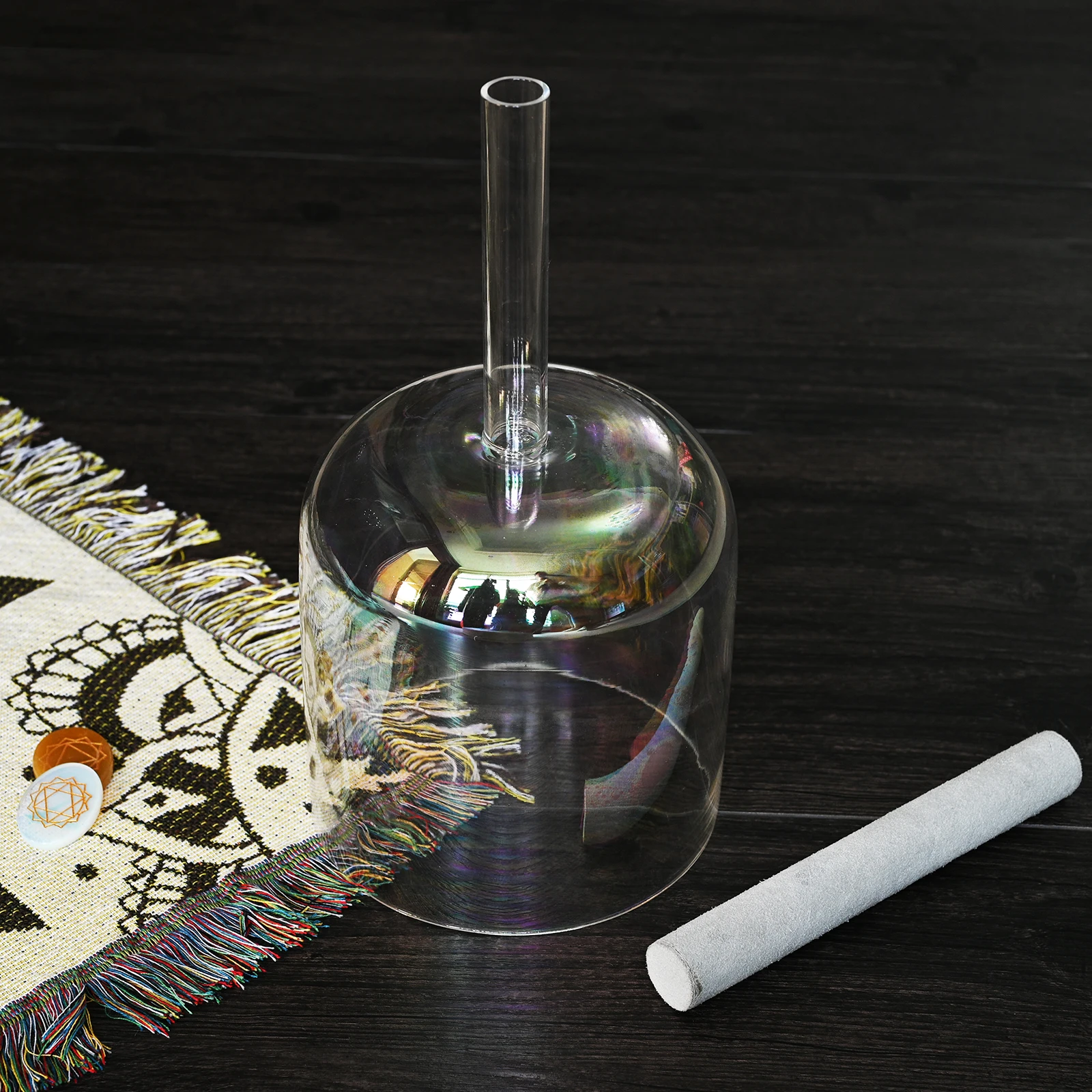 Успех семь цветов Ручка кварцевые Кристальные поющие чаши семь цветов Clear ручка Поющая чаша для исцеления звуком