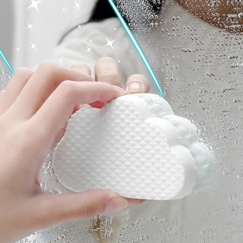 Multi-Functional Portable Cloud Shaped Scrub Sponge Custom Logo and Packing Kitchen Cleaning Accessories