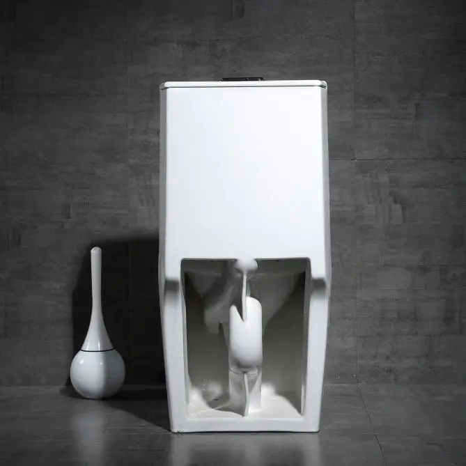 Sanitarios Washdown Rimless White One Piece Ceramic Wc Bathroom siphon Toilet Bowl S-trap 300mm Inodoro