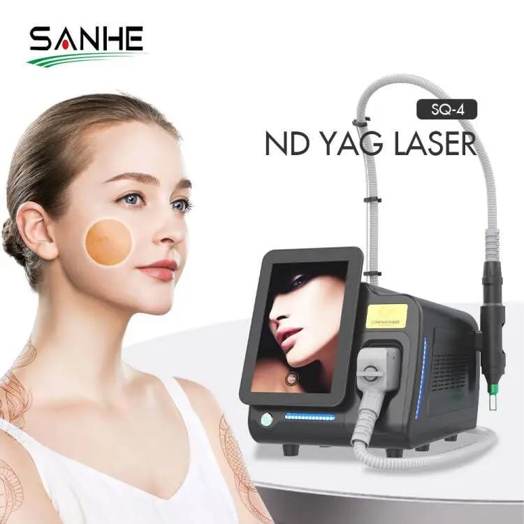 Laser Beauty Machine For Tattoo Removal Portable Nd Yag Laser Pico Laser 755nm 1320nm 1064nm 532nm Picosecond Beauty Machine