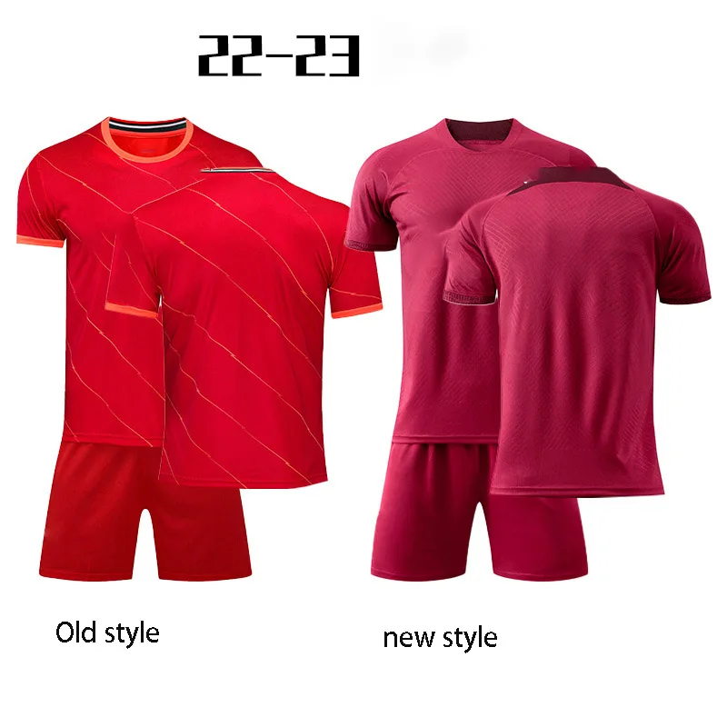 2022 Football Match Soccer Shirt Adult Children Customized Set Retro Football Sports Soccer Jersey Training Shirt