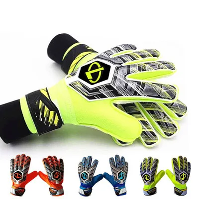 train professional goalkeeper gloves non slip goalkeeper gloves football finger protection latex goalkeeper gloves