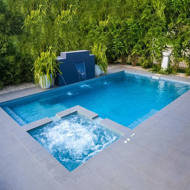 Custom 8m Family Adults Large Size jacuzzi Fiber Glass Swim Spa Pool Piscina Fiberglass Inground Pools Swimming Outdoor