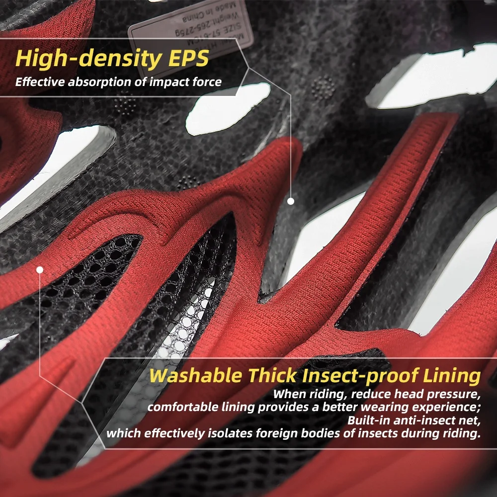 OEM Cycling Helmet Integrated Adults Bicycle Helmet adult men mtb riding cycling head protector with visor e-bike scooter light