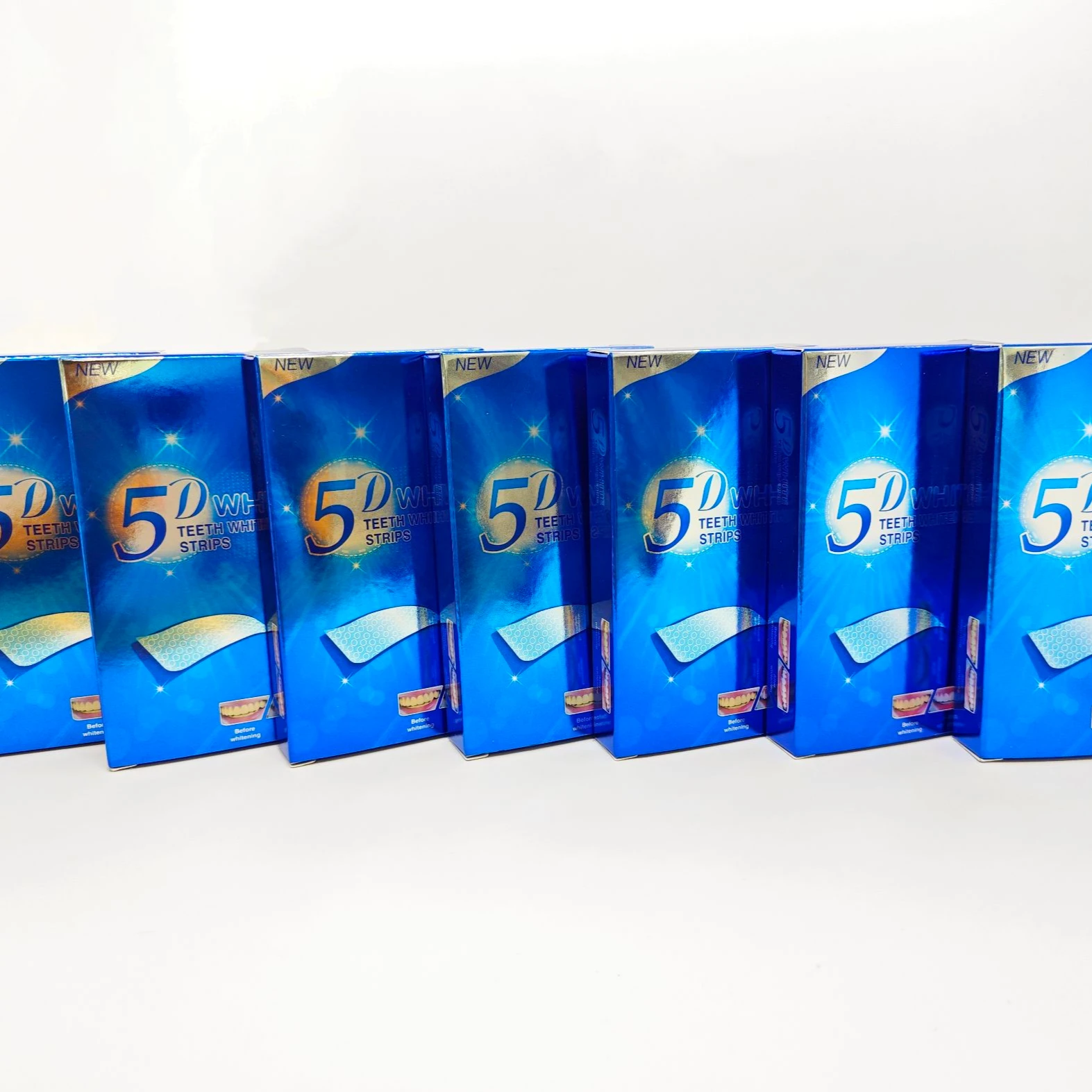 5D Gel Teeth Whitening Strips White Tooth Dental kit Oral Hygiene Care Strip for false Teeth Veneers Dentist Whiten gel