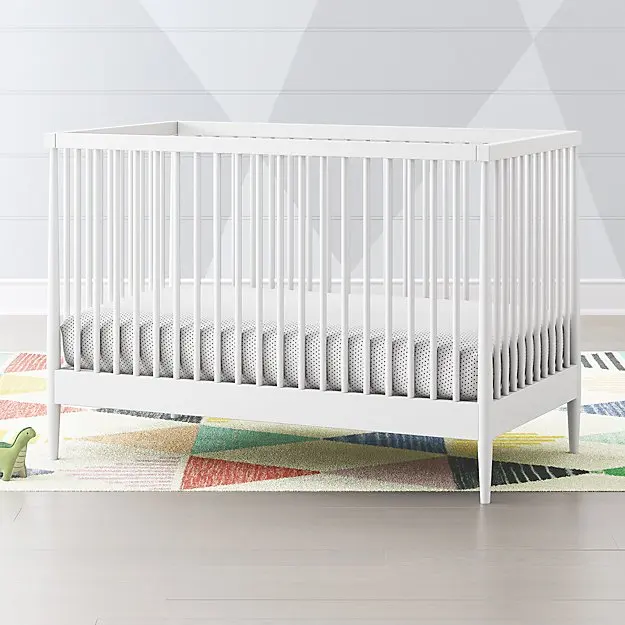 Factory direct supply baby cot solid wood bed  for Kids baby cribs SAMPO KINGDOM