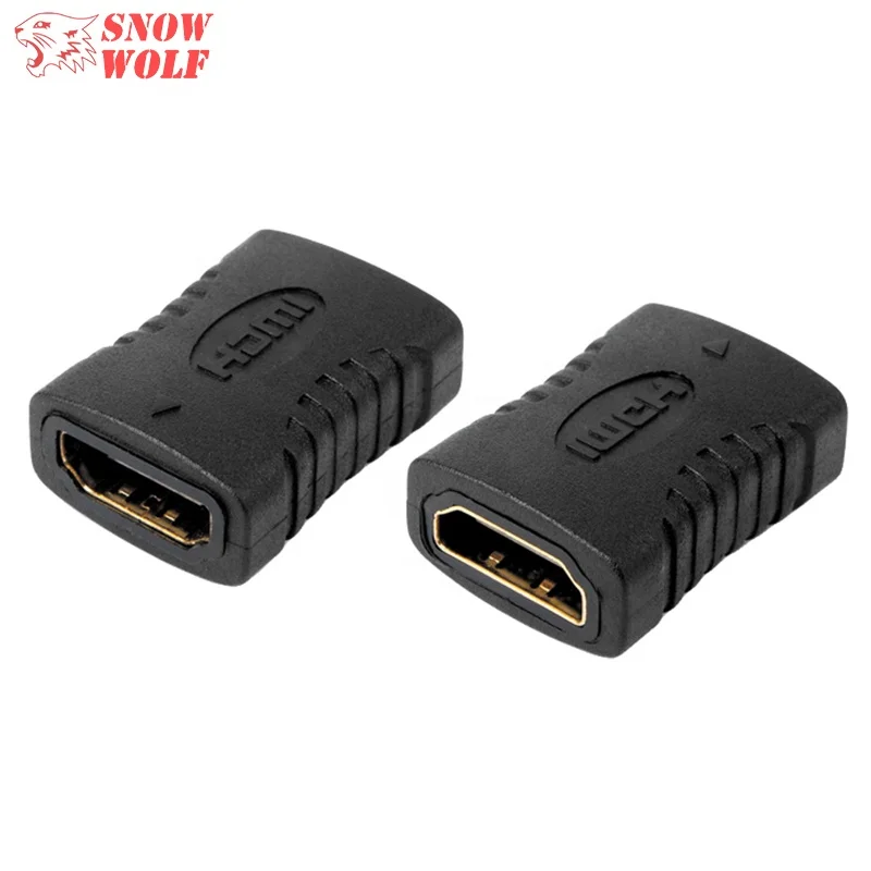  Позолоченный HDMI соединитель Женский к женскому СОЕДИНИТЕЛЬ 4K 3D 1080p Удлинительный