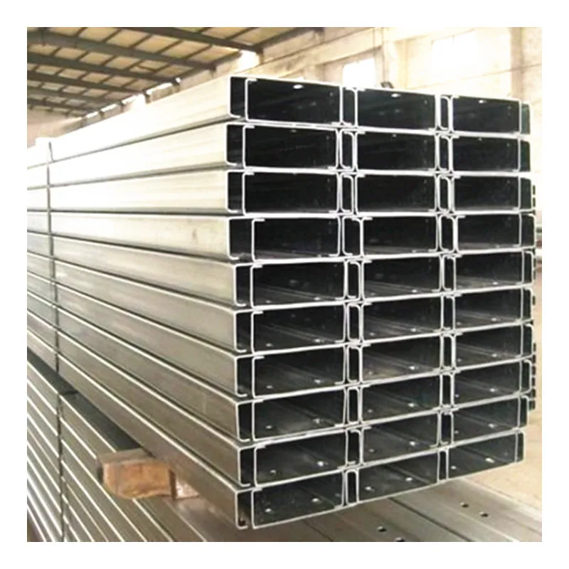 Solar Panel PV Mounting C Channel Carbon Steel Rails U Mounting Rails Solar Steel Mounting Bracket