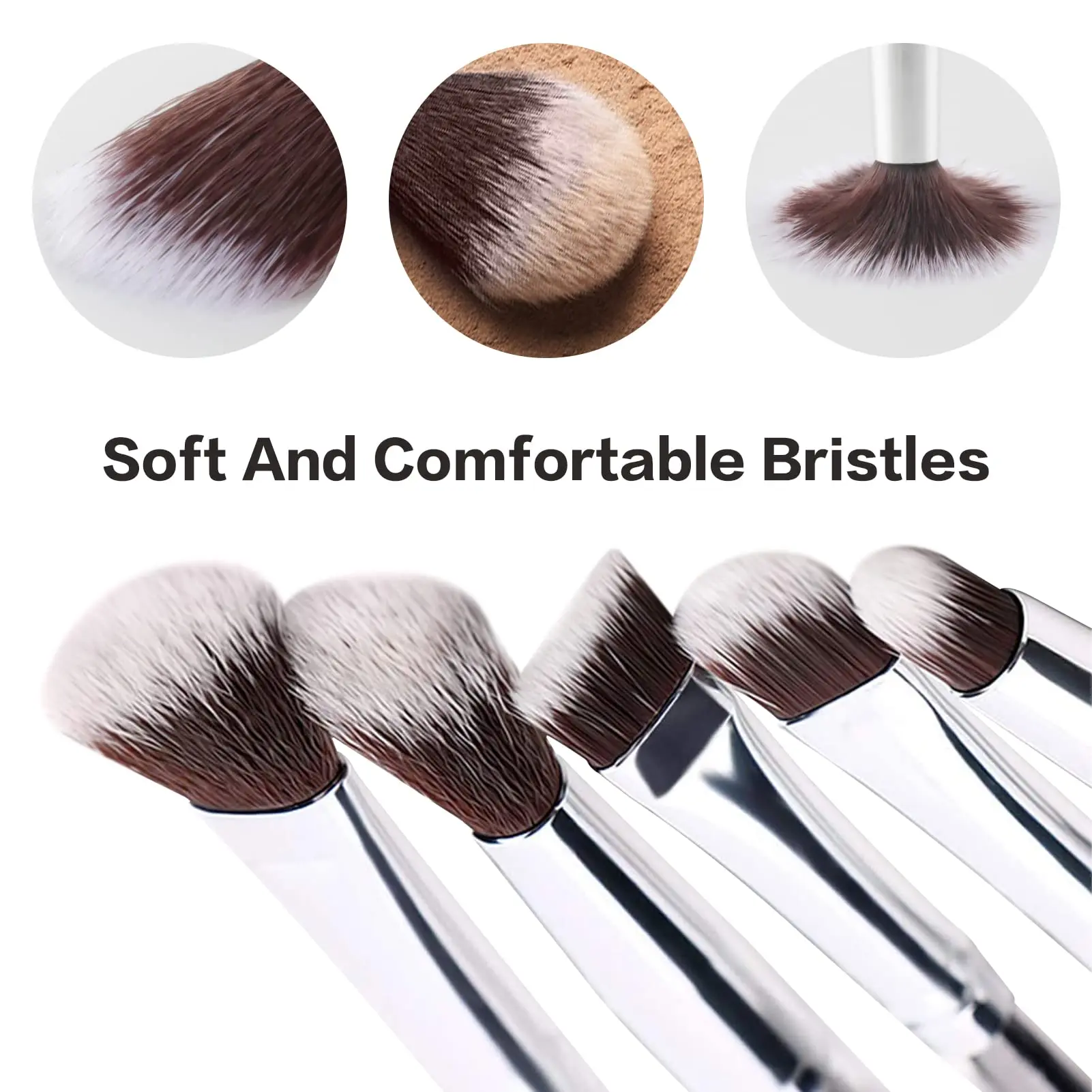 5 Pcs Wizard Wand Makeup Brushes Wechip Premium Synthetic Makeup Brushes Magical Metal Brush For Foundation Blending Blush