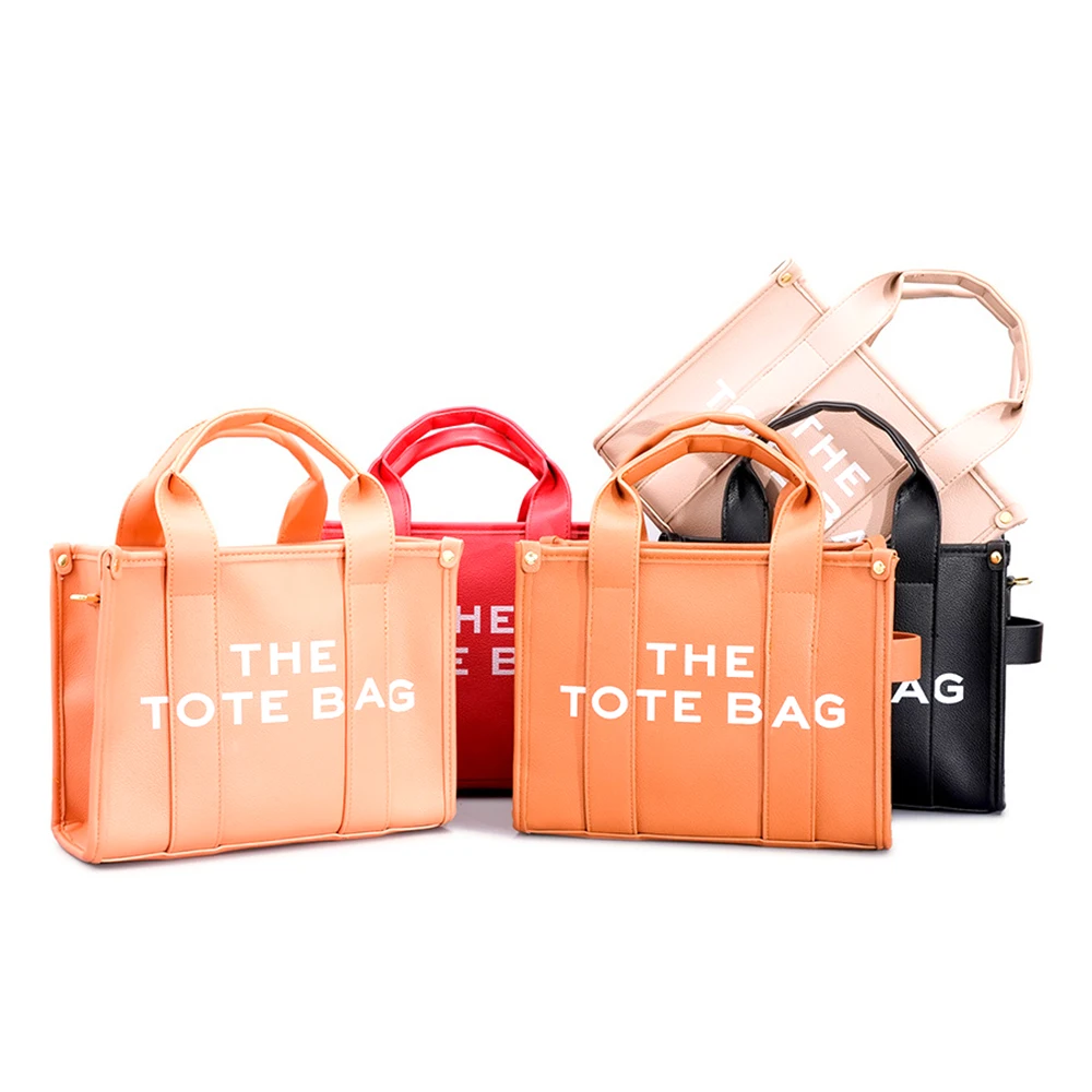 Fashion Designer Famous Brand Custom Women Pu Leather Handle The Tote Bag Purse Crossbody Bag Luxury Purse Handbags For Ladies