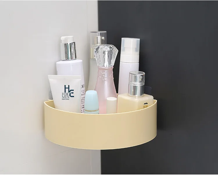 Bathroom Shelves No-drill Shelf bathroom accessories Shower Storage Rack Holder Kitchen Organizer Bathroom Punch Corner Frame