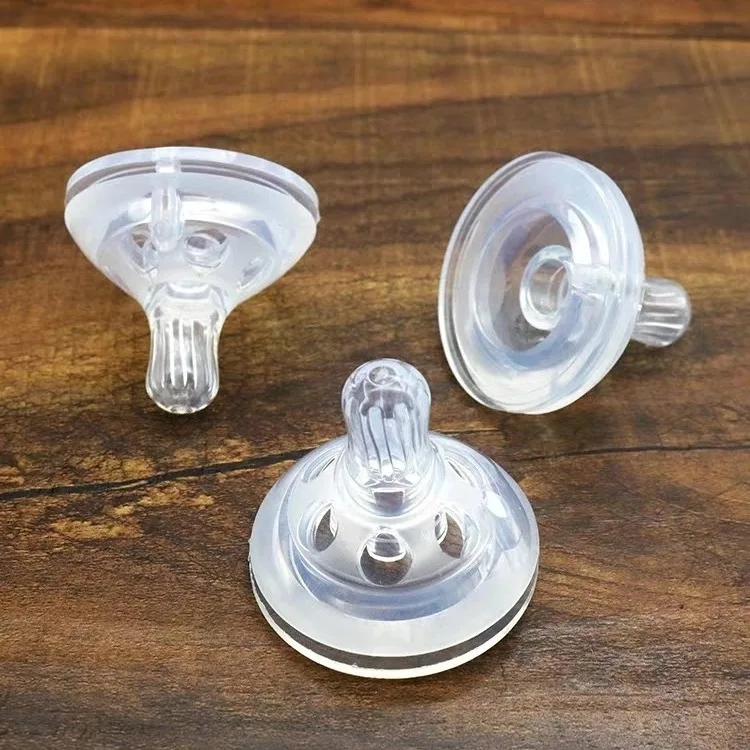 Wholesale BPA-Free Silicon Milk Nursing Bottle Wide Mouth Baby Feeding Bottle Standard S/M/L Sizes Featuring Pacifier Nipple