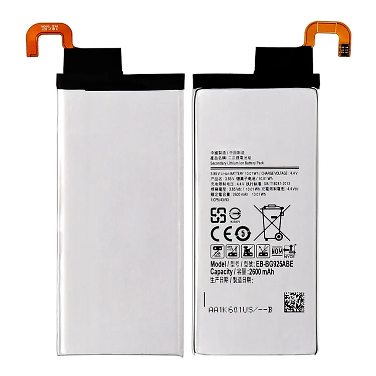 100% New original battery for Samsung Galaxy S6 edge plus G9250 G925F G925S replacement battery