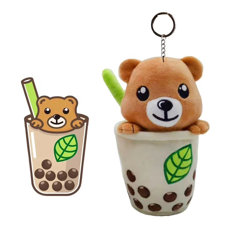 Manufacture Mini 6Cm Animal Custom mini Plush Doll Toy Keychain plush dolls keychain